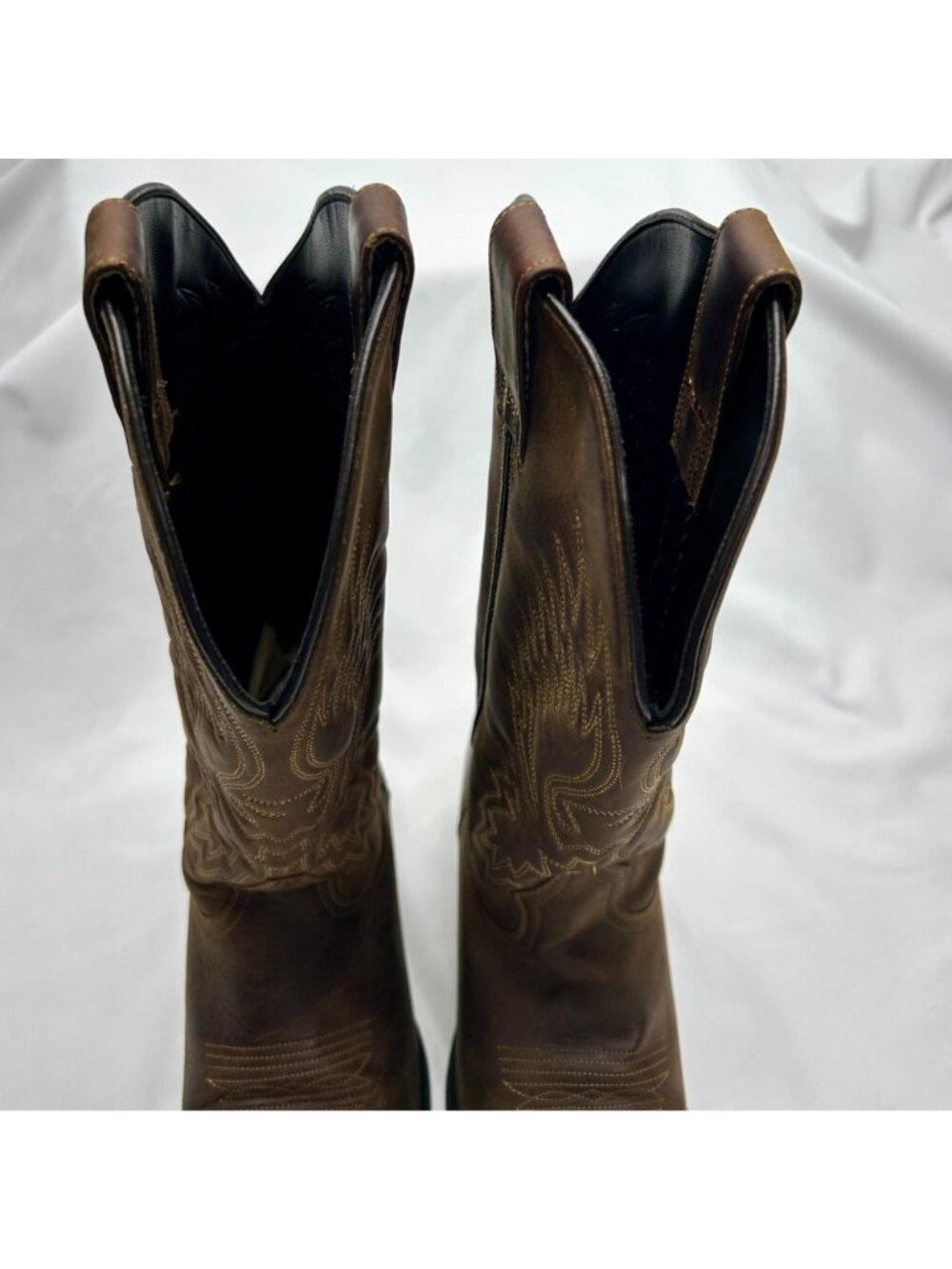 Cowboy Boots By ACME Women's 9 Brown Leather - Picture 9 of 16